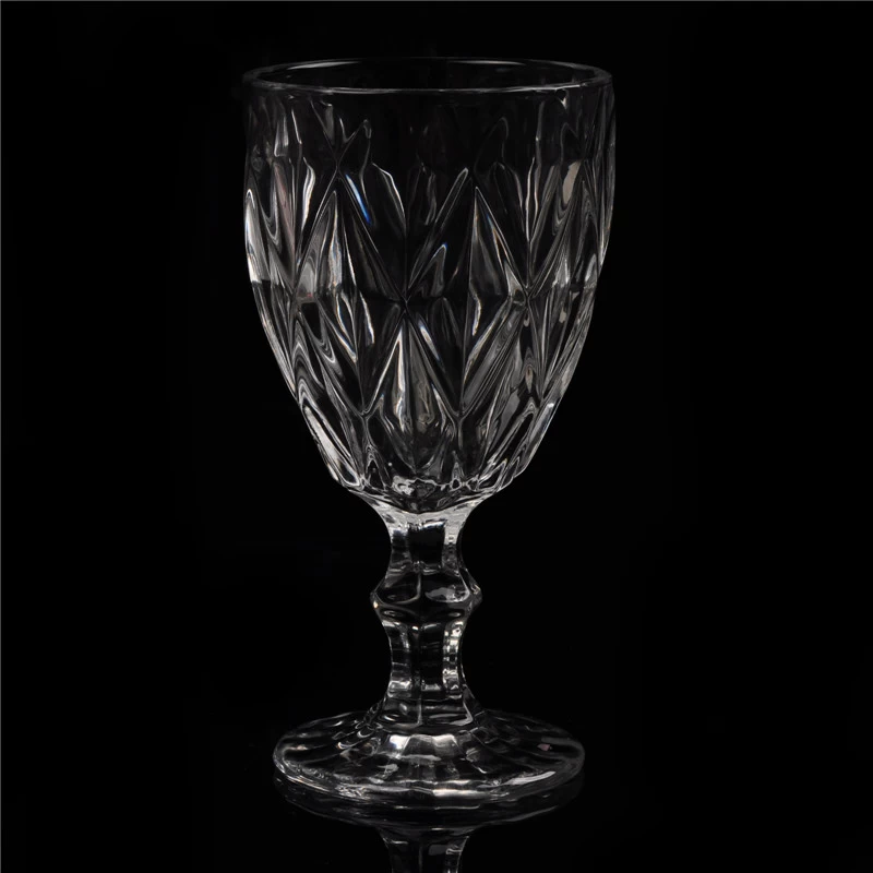 clear stand glass candle holder