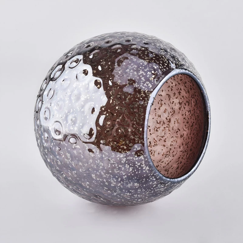 Large Capacity Ball Shaped Candle Glass Jars