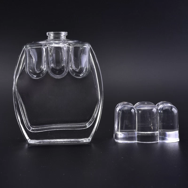 100ml empty glass perfume bottles for essential oils with 3 openning