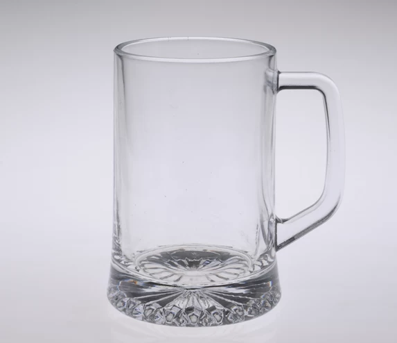 Big glass beer mug