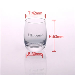 Whisky clear glasses