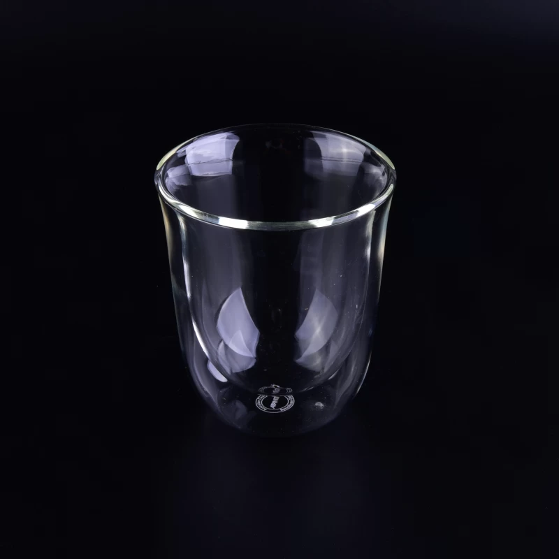 fl 9oz 250ml Heat Insulated Borosilicate Double Wall Drinking Glass
