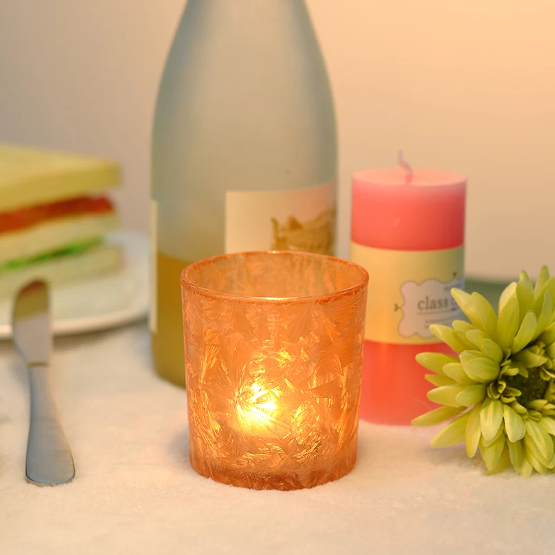 Frosted Glass Votive Candle Holders