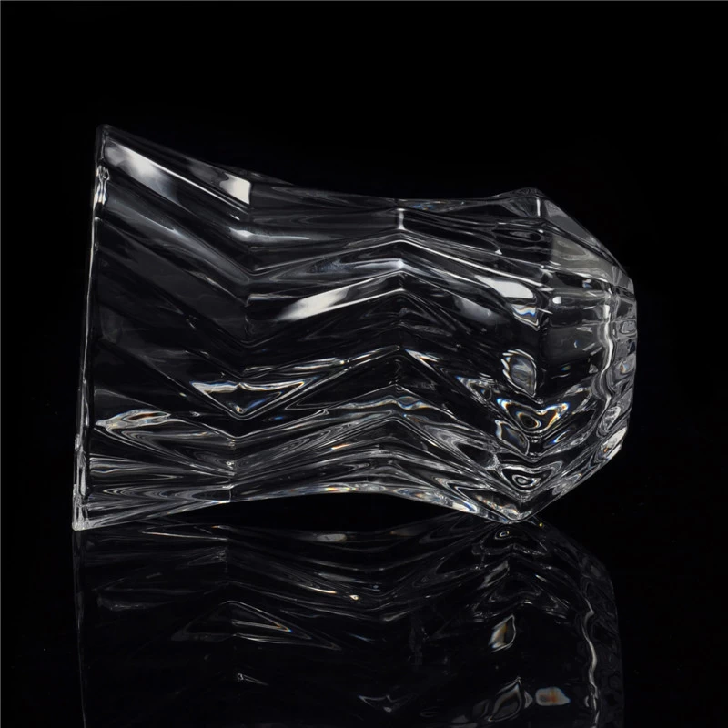 Promotional Stocked Wholesale Customized Crystal Glass Candle Holder