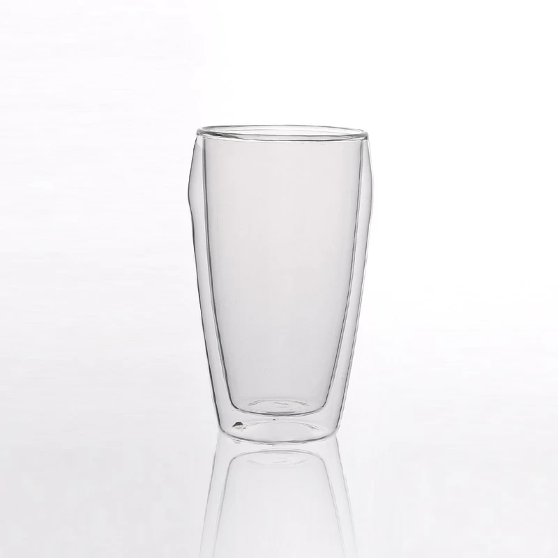 Double wall drinking glass 