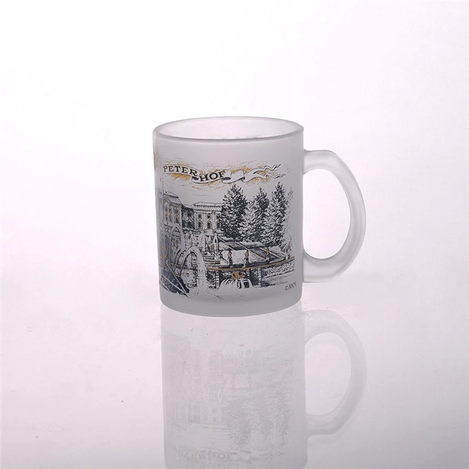 wholesale clear glass drinking mug