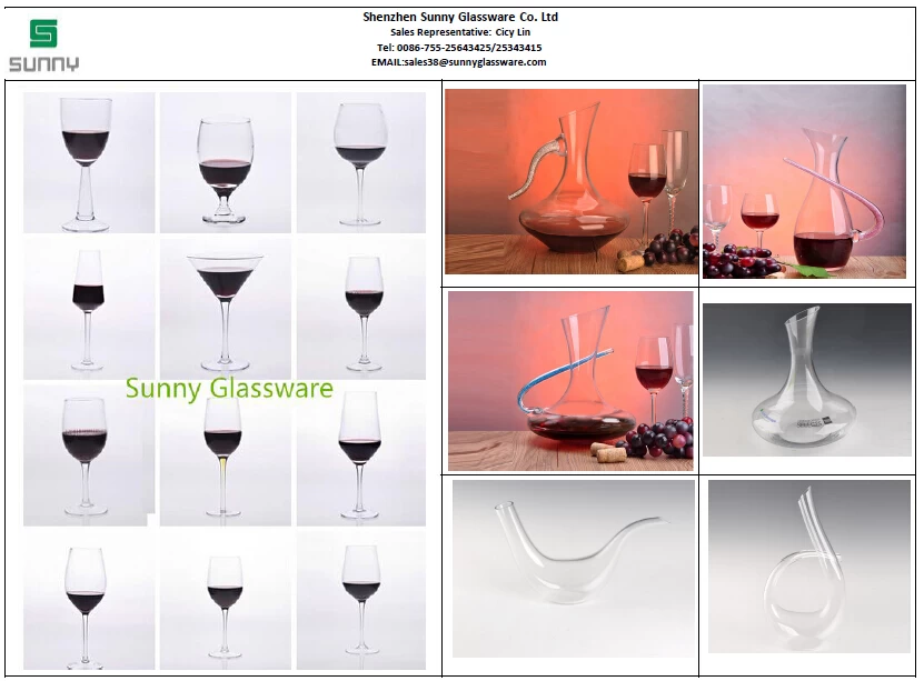 Sunny Glassware-glass wine glass & decanter