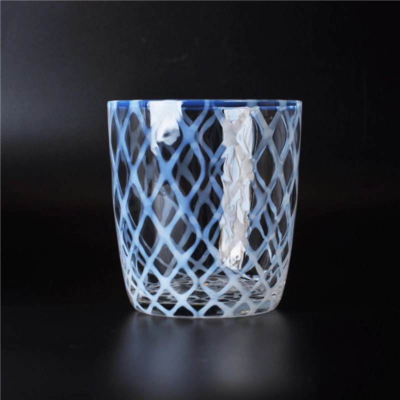 cased glass jar for candle holders