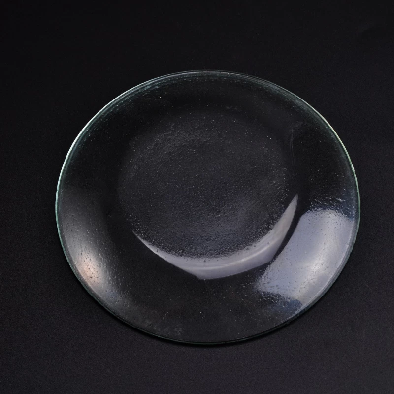 4'' Round Clear Glass Plate Dish for Relish 