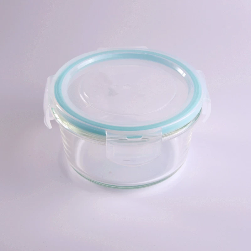 Cylinder Pyrex Sealed Glass Food Container