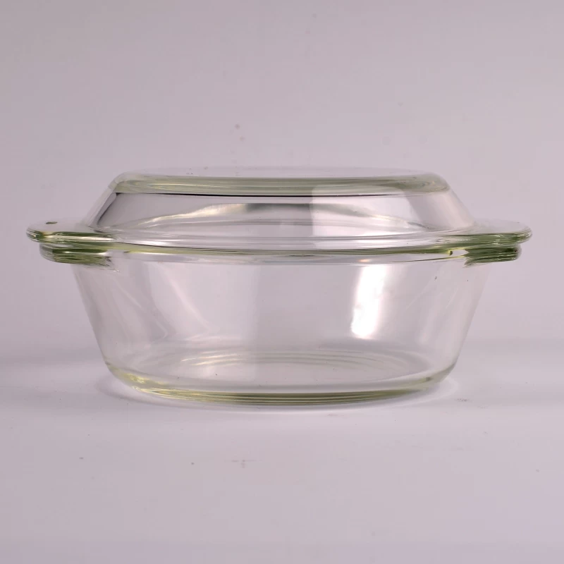 Microwave Pyrex Glass Kitchen Food Container With Glass Lid