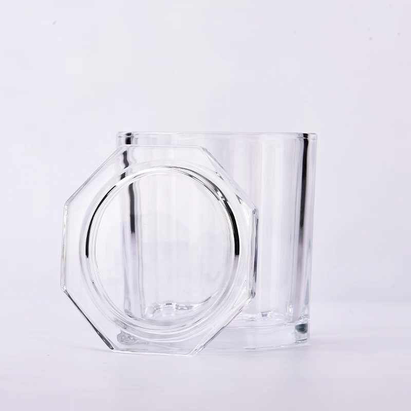 Wholesale 691ml transparent large capacity glass candle jar with lid candle holders manufacturers