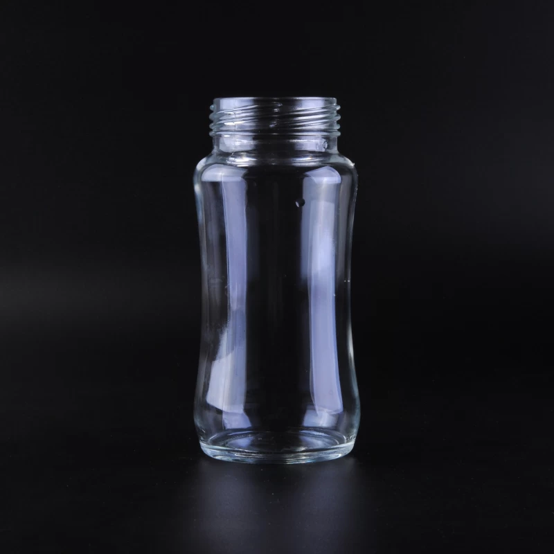 pyrex glass milk bottle