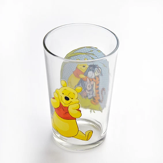 Hand-painted glass cup