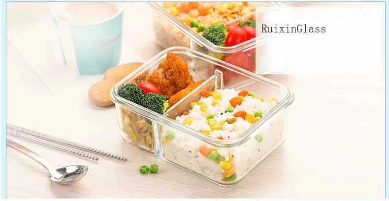 Glass food boxes with lid