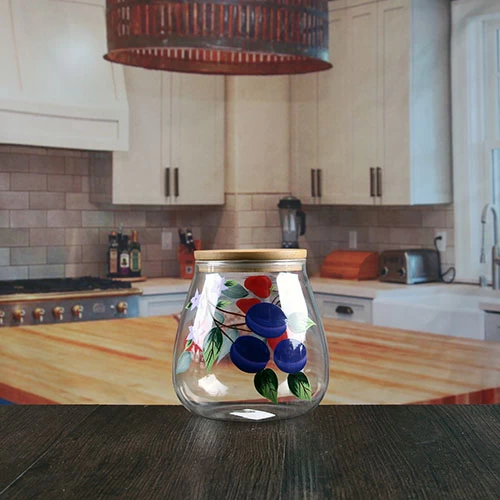 Airtight glass jar with lids