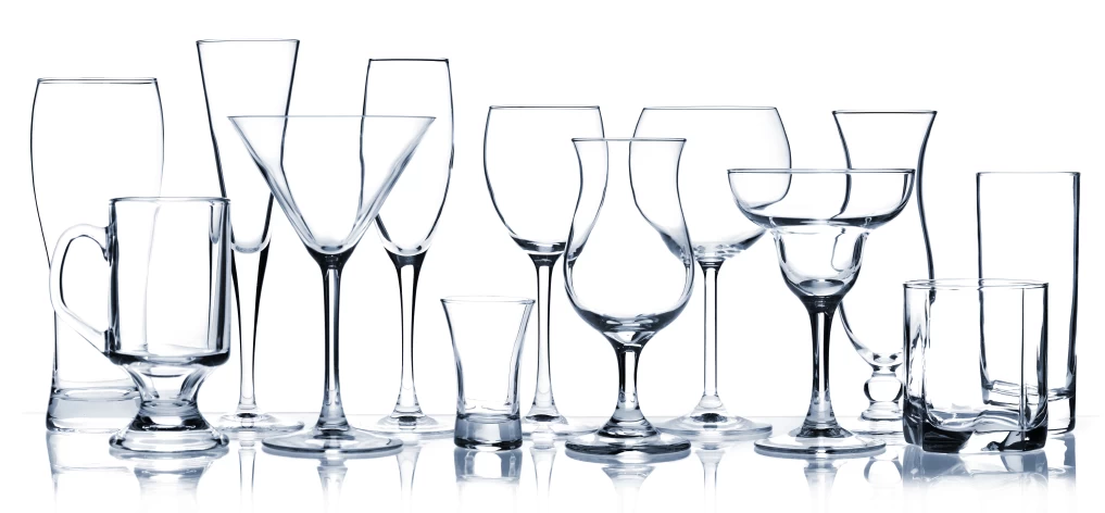 Types of household glassware