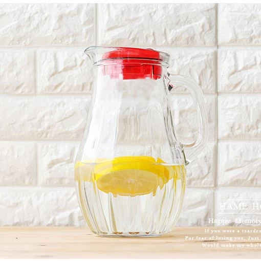 glass cold water pot set