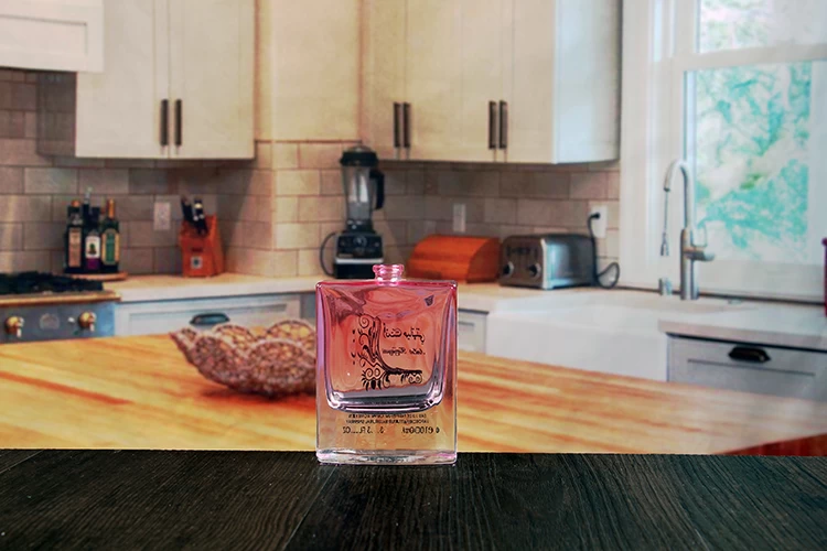 Pink Decal Perfume Bottle