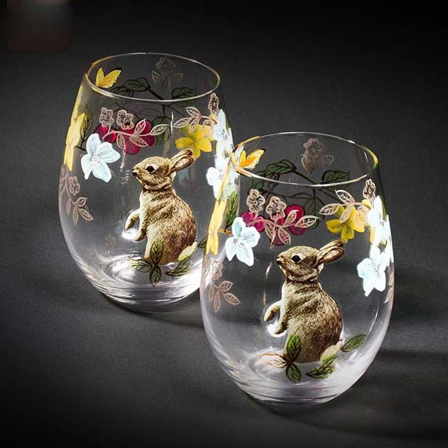 hand painted tumblers