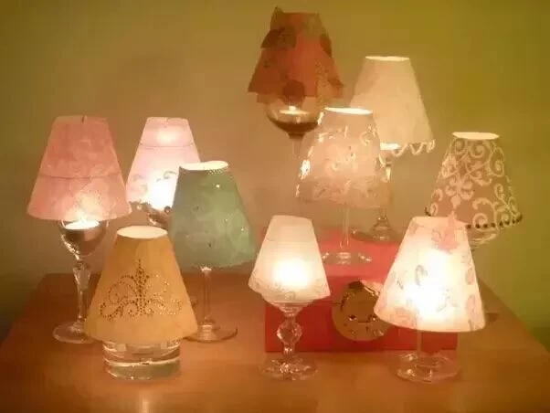 How can I decorate my room with tealight candle holders?