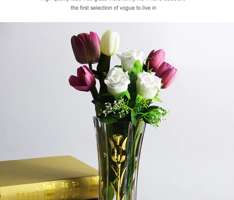 New mercury glass vases and tulip electroplating glass vase