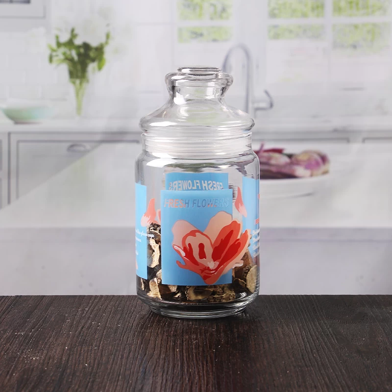 Sealed Glass Jar With Dome Lid