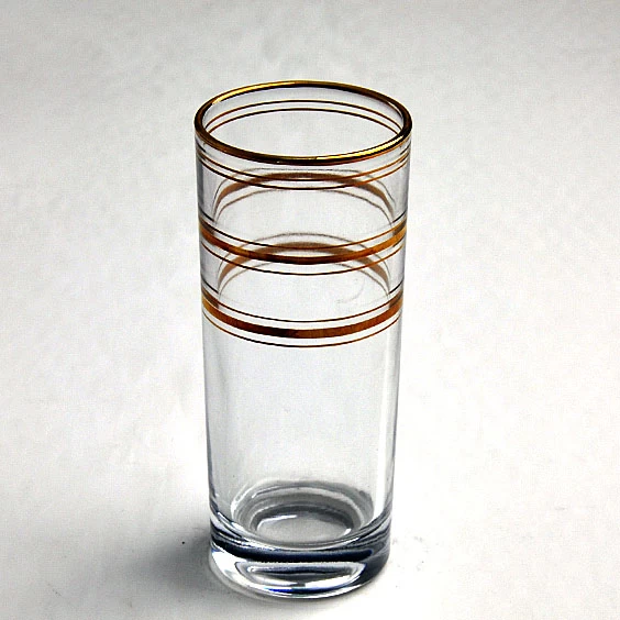 china Gold Rim Hot Sale Drinkware Gold glass tumblers best wine glasses factory