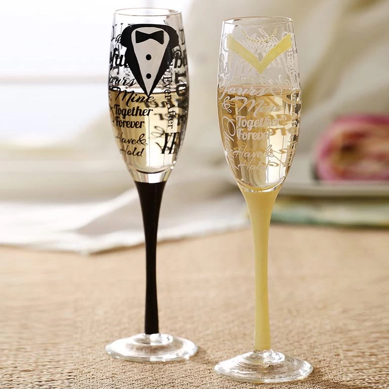 Couples champagne glasses