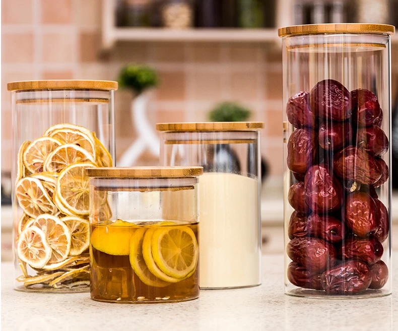 glass kitchen jars