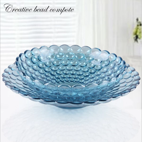 Electroplate Round Fruit Plate