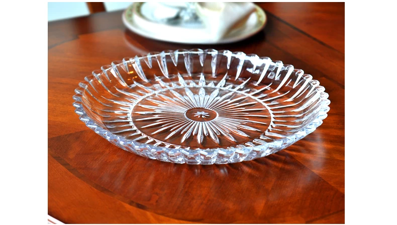 2016 China most popular glass fruit plate,crystal glass bowls wholesale