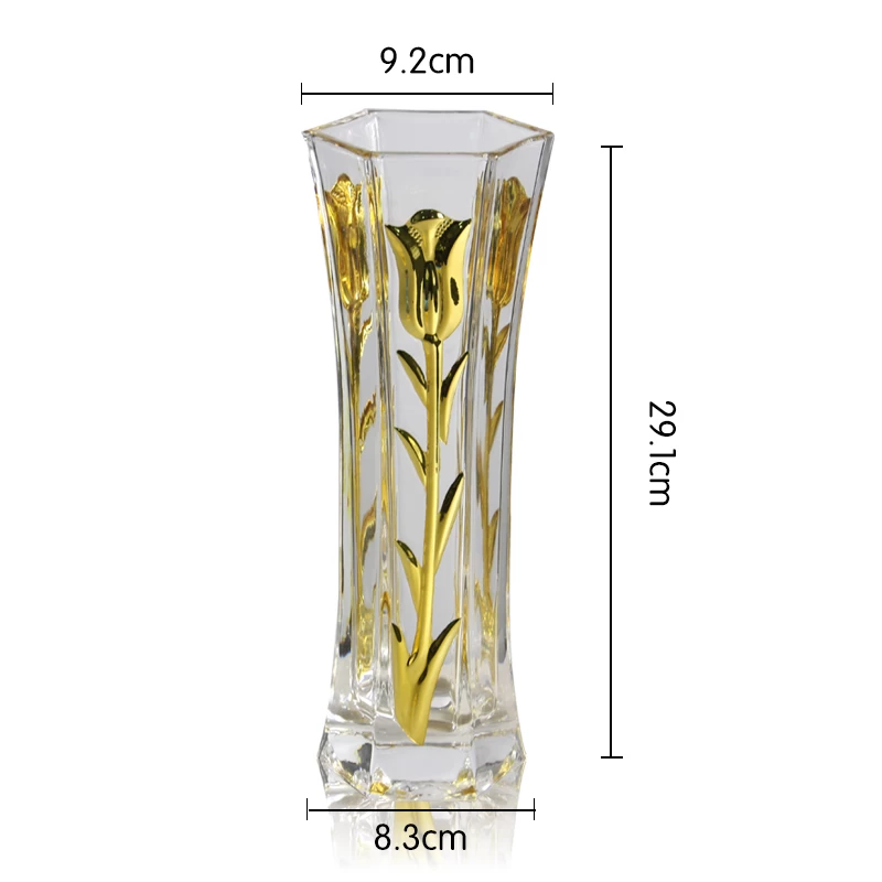 New mercury glass vases and tulip electroplating glass vase