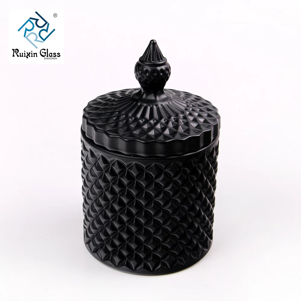 black votive candle holder
