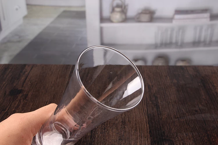 Wide mouth beer glasses