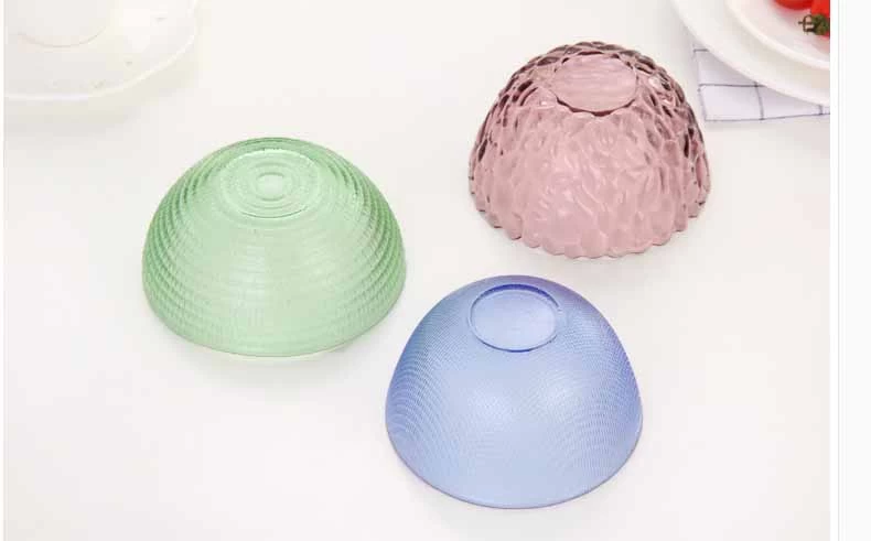coloured glass bowls