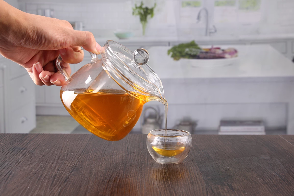 Borosilicate glass teapot infuser