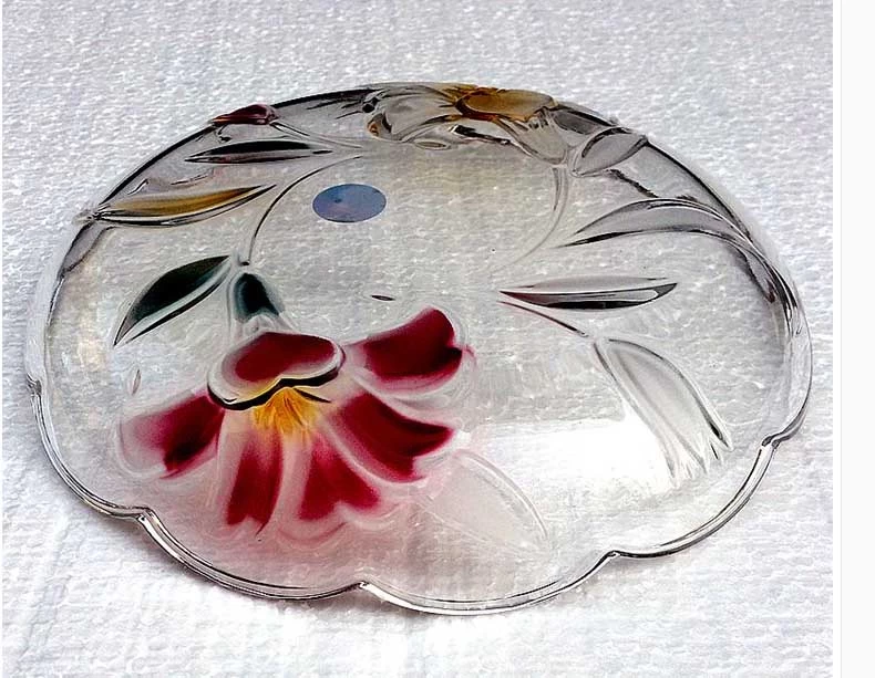 Creative fruit bowl fashion lead free crystal glass fruit bowl wholesale
