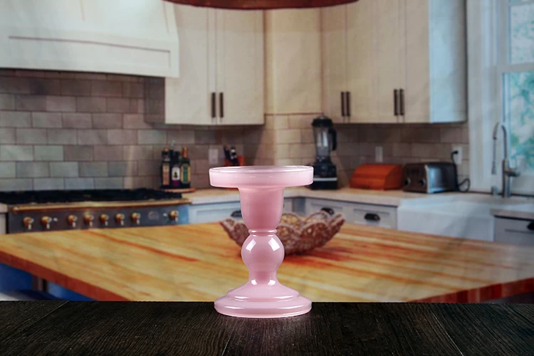 Pink candle holders