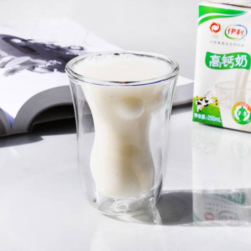 China hot exporter tumbler cups double walled glass mug cheap glass cups milk cup beer glass cups