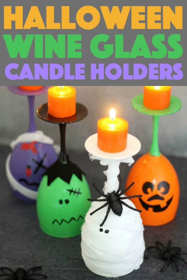 Christmas Wine Glass Candle Holders Ideas