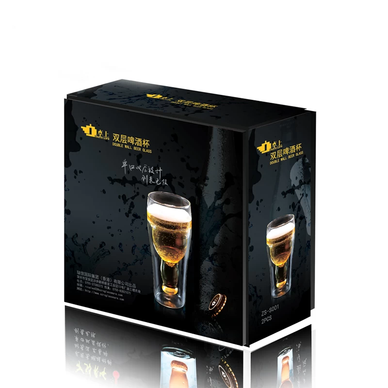 2016 the latest  glass beer mugs double wall glass mug double glass beer mug wholesale