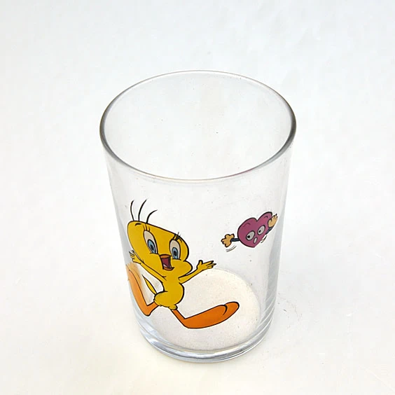 hand painted drinking glass
