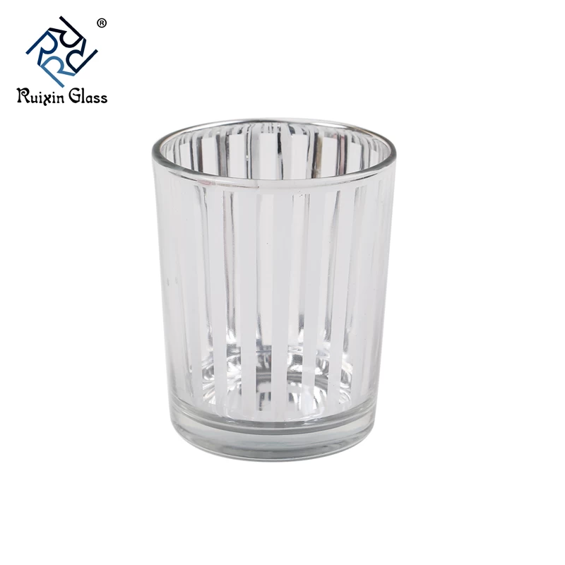 CD017 New Fashion Custom Logo Glass Tea Light Candle Holder Supplier From China