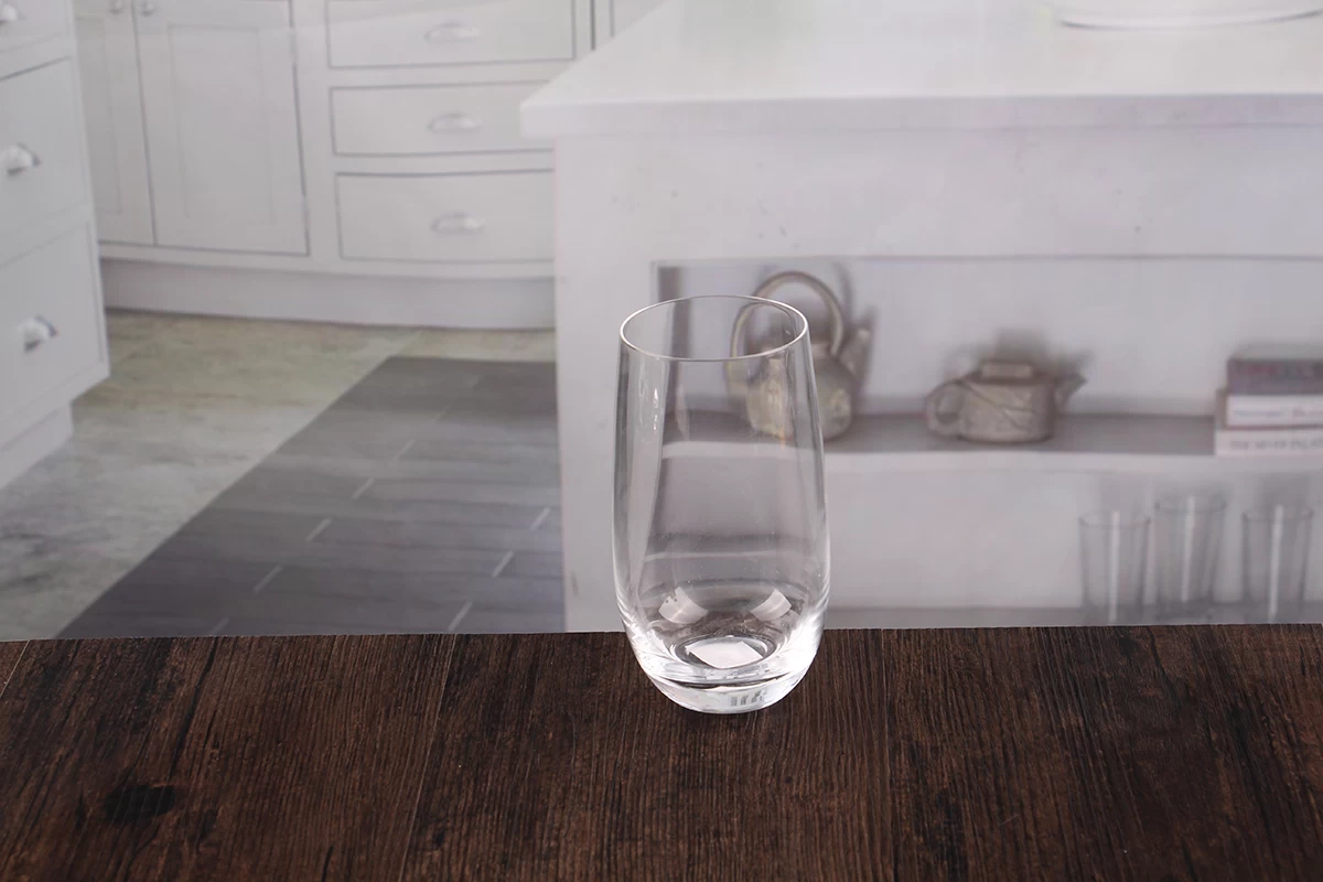 Glass water glasses