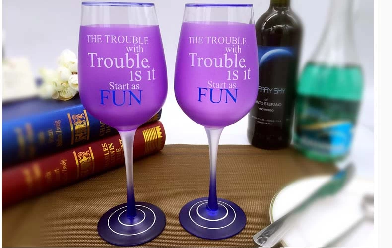 painted personalized wine glasses