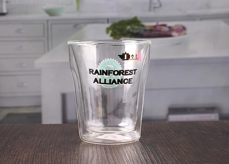 double wall glasses with logo