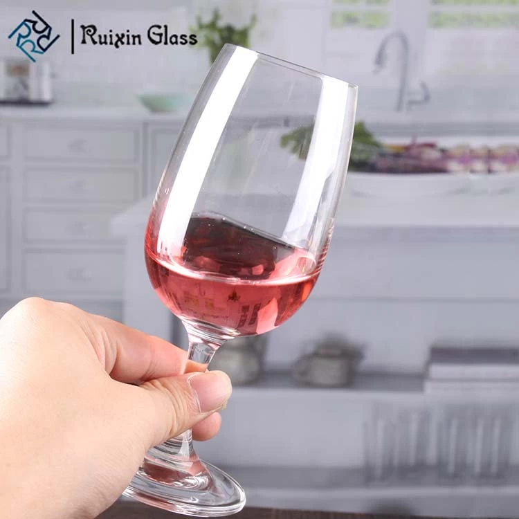 crystal red wine glass