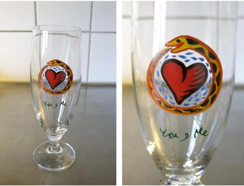 custom glass cup