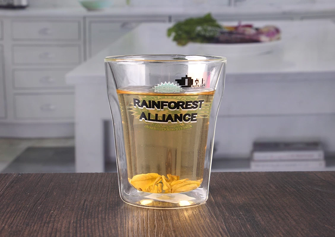 double wall glasses with logo